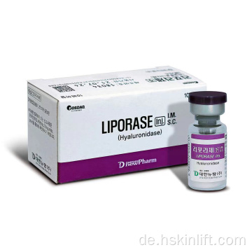 Liporase -Hyaluronidase -Hyaluronsäure -Füllstoff auflösen